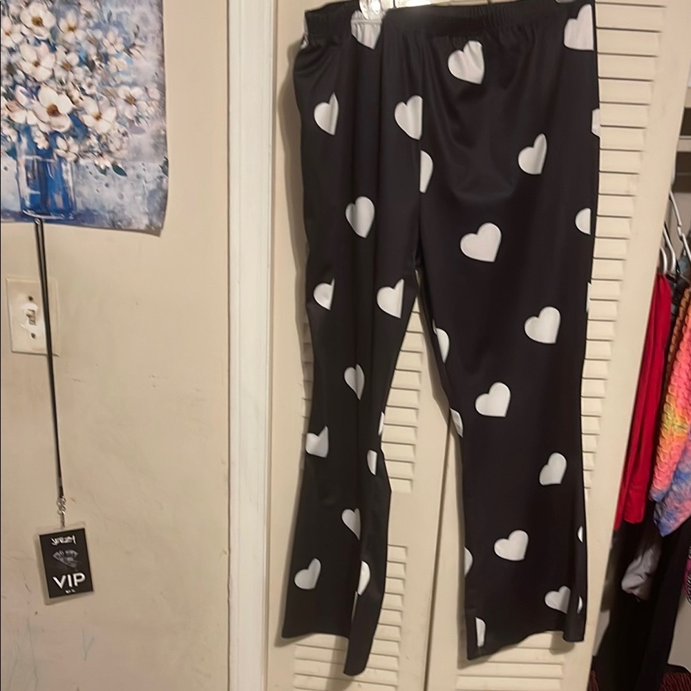 Heart Patterned adult pants